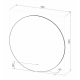 АЛАМАК - D800 Зеркало Led, ореол с бесконт.сенс., холод.подсветка с подогревом (Ажур ЗЛП105)