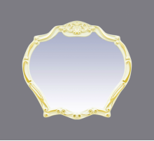 Tiffany -100 Зеркало беж. сусальное золото