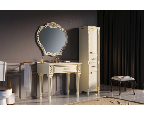 Приобрести Tiffany -100 Зеркало беж. сусальное золото в магазине сантехники Santeh-Crystal.ru