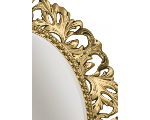 Приобрести Аврора O.1021.BA.ZA col 142 Зеркало (золото, овальное) в магазине сантехники Santeh-Crystal.ru