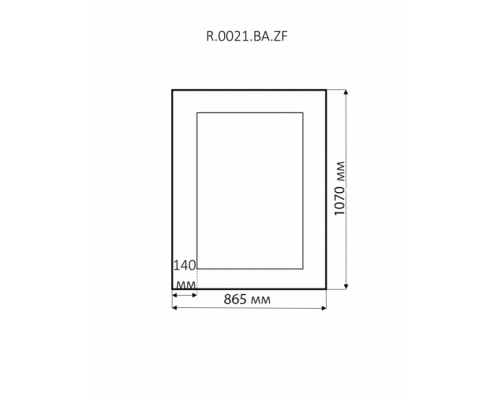 Купить Аврора R.0021.BA.ZF.col 142 Зеркало (золото, прямоугольное) в магазине сантехники Santeh-Crystal.ru