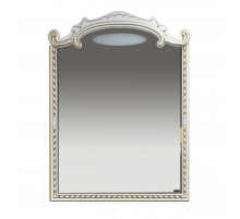 Элис - 90 Зеркало белое патина/стекло