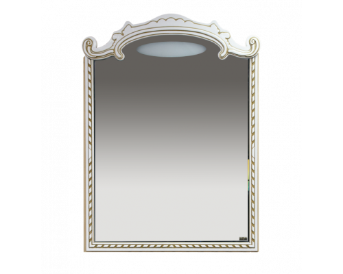 Заказать Элис - 90 Зеркало белое патина/стекло в магазине сантехники Santeh-Crystal.ru