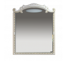 Элис -100 Зеркало белая патина/стекло