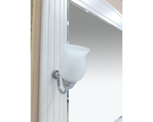 Заказать Эльбрус - 80 Зеркало белая эмаль в магазине сантехники Santeh-Crystal.ru