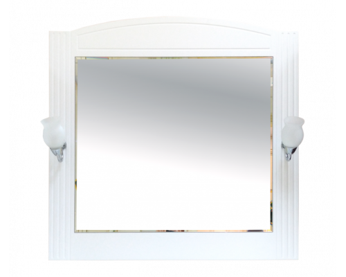 Купить Эльбрус - 90 Зеркало белая эмаль в магазине сантехники Santeh-Crystal.ru
