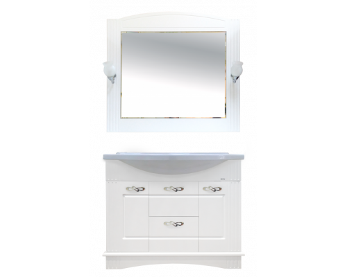 Приобрести Эльбрус -100 Зеркало белая эмаль в магазине сантехники Santeh-Crystal.ru