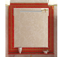 Fresko - 75 Зеркало с пол. Краколет красный патина