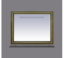 Fresko -105 Зеркало Краколет черный патина