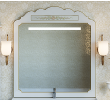 Milano -120 Зеркало белая патина/декор