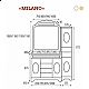 Приобрести Milano -120 Зеркало белая патина/декор в магазине сантехники Santeh-Crystal.ru