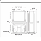 Купить Барокко - 80 Зеркало бежевое патина в магазине сантехники Santeh-Crystal.ru