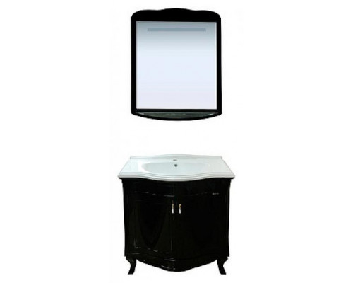 Приобрести Дайна - 85 Зеркало свет чёрное в магазине сантехники Santeh-Crystal.ru