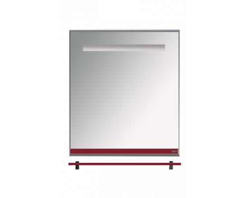 Приобрести Джулия - 60 Зеркало  с полочкой 12 мм бордо в магазине сантехники Santeh-Crystal.ru