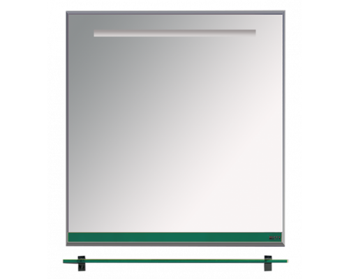 Купить Джулия - 65 Зеркало  с полочкой 12 мм зеленое в магазине сантехники Santeh-Crystal.ru