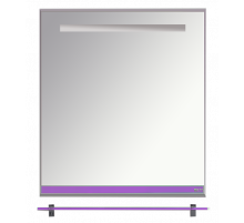 Джулия - 65 Зеркало  с полочкой 12 мм сиреневое