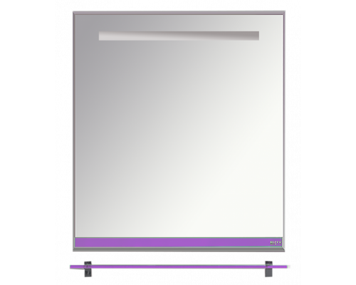 Купить Джулия - 65 Зеркало  с полочкой 12 мм сиреневое в магазине сантехники Santeh-Crystal.ru