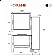 Приобрести CHARME - 100 Зеркало белое со светом в магазине сантехники Santeh-Crystal.ru