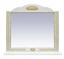 Roma -120 Зеркало ясень патина со светильником