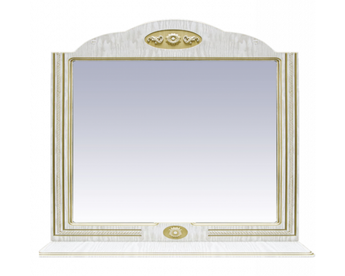 Приобрести Roma -120 Зеркало ясень патина со светильником в магазине сантехники Santeh-Crystal.ru