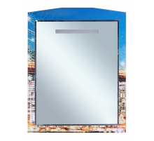 Манхеттен - 75 Зеркало с полкой (свет)