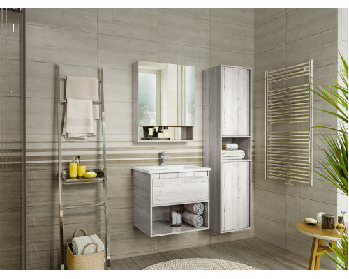 Купить Кама - 75 Зеркало-шкаф с полочкой в магазине сантехники Santeh-Crystal.ru