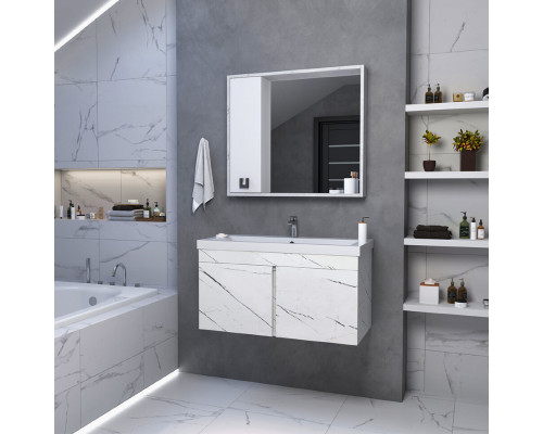 Заказать Мия - 90 Зеркало-шкаф правое в магазине сантехники Santeh-Crystal.ru