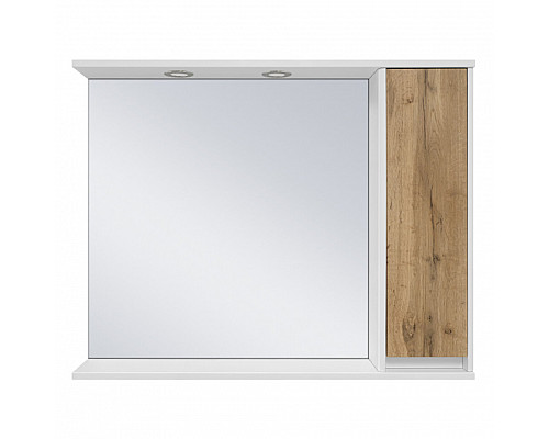 Купить Адриана - 90 Зеркало-шкаф с полочкой правое в магазине сантехники Santeh-Crystal.ru