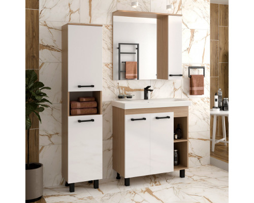 Купить Крафт - 60 Зеркало с 1 шкаф. правый О в магазине сантехники Santeh-Crystal.ru