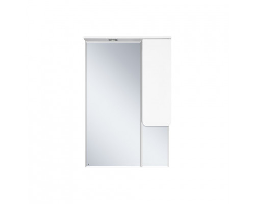 Приобрести Чегет - 65 Зеркало - шкаф прав. (свет)  белая эмаль в магазине сантехники Santeh-Crystal.ru