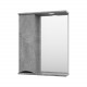 Заказать Атлантик - 60 Зеркало с 1 шкаф. серый камень левый в магазине сантехники Santeh-Crystal.ru