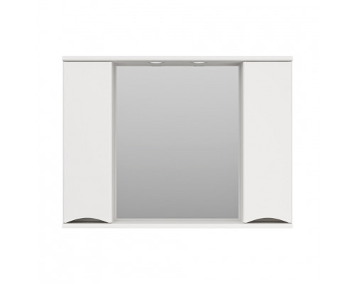 Заказать Атлантик -100 Зеркало с 2 шкаф. белый в магазине сантехники Santeh-Crystal.ru