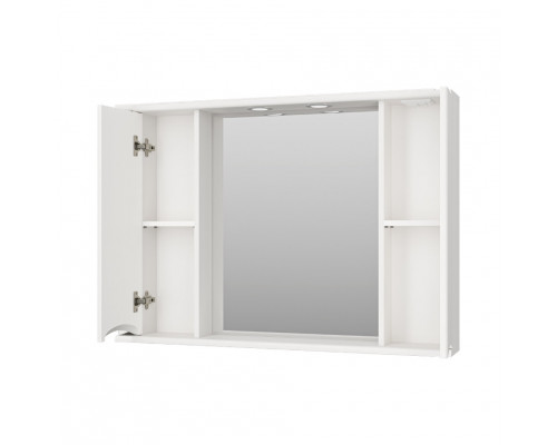 Заказать Атлантик -100 Зеркало с 2 шкаф. белый в магазине сантехники Santeh-Crystal.ru