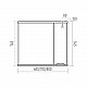 Заказать Атлантик - 60 Зеркало с 1 шкаф. белый правый в магазине сантехники Santeh-Crystal.ru