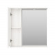 Купить Атлантик - 70 Зеркало с 1 шкаф. белый левый в магазине сантехники Santeh-Crystal.ru