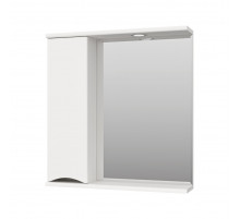 Атлантик - 70 Зеркало с 1 шкаф. белый левый
