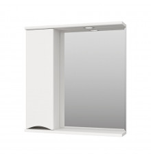 Атлантик - 70 Зеркало с 1 шкаф. белый левый