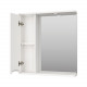 Купить Атлантик - 70 Зеркало с 1 шкаф. белый левый в магазине сантехники Santeh-Crystal.ru