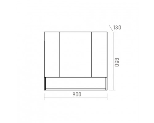 Заказать Мускат - 90 Зеркало-шкаф универс. в магазине сантехники Santeh-Crystal.ru