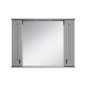 Лувр -105 Зеркало с 2 шкафчиками, серое