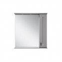 Лувр - 85 Зеркало с 1 шкафчиком, прав., серое