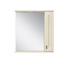 Лувр - 85 Зеркало с 1-м шкафчиком, прав.,  слоновая кость