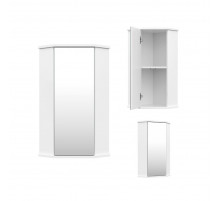 Лилия - 34 шкаф ЗЕРКАЛЬНЫЙ подвесной (угловой) БФ