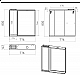 Заказать BALATON - 80 Зеркало-шкаф левый, комбинированный в магазине сантехники Santeh-Crystal.ru