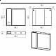 Приобрести BALATON - 90 Зеркало-шкаф левый, комбинированный в магазине сантехники Santeh-Crystal.ru