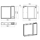 Заказать BALATON - 90 Зеркало-шкаф правый, комбинированный в магазине сантехники Santeh-Crystal.ru