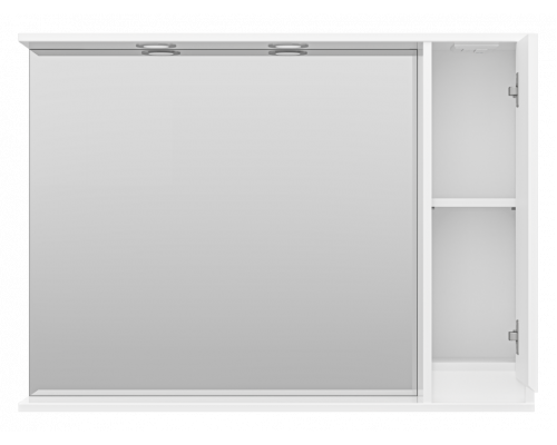 Приобрести Алиса -100 Зеркало белое с 1 шкафчиком правое в магазине сантехники Santeh-Crystal.ru