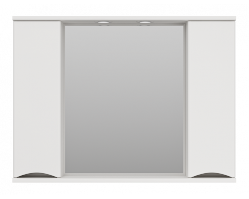 Заказать Атлантик -100 Зеркало с 2 шкаф. белый в магазине сантехники Santeh-Crystal.ru