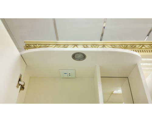 Приобрести Венера - 80 Зеркало-шкаф лев. со светом комбинированное в магазине сантехники Santeh-Crystal.ru