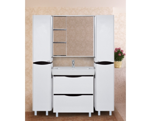 Купить Венера - 80 Зеркало-шкаф прав. со светом комбинированное в магазине сантехники Santeh-Crystal.ru